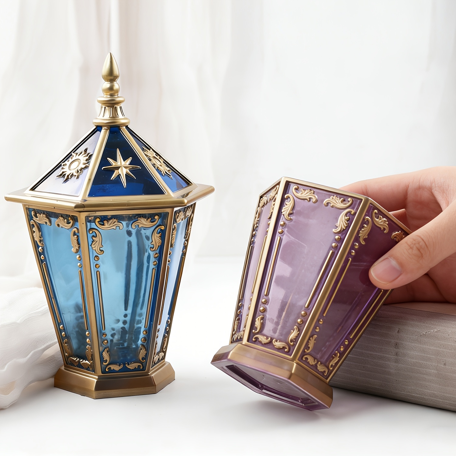 Yıldız ve Ay Altıgen Şişe, Kap - Resin Art Rose incelemesi ve fiyatı