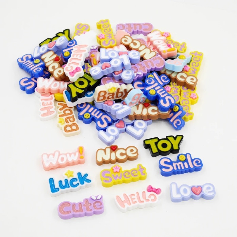 10 adet sevimli düz geri Wow L - Resin Art Alphabet incelemesi ve fiyatı