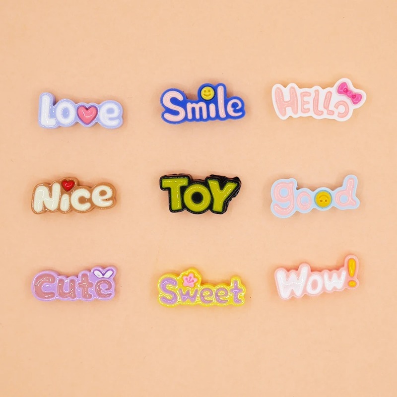 10 adet sevimli düz geri Wow L - Resin Art Alphabet incelemesi ve fiyatı